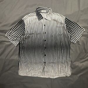 Vintage 90s Giorgio Danieli Shirt Button Up Striped Made In Italy Mens XL